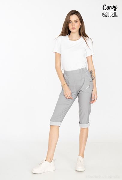 Picture of CURVY GIRL STRETCH BERMUDA ELASTICATED WAIST.